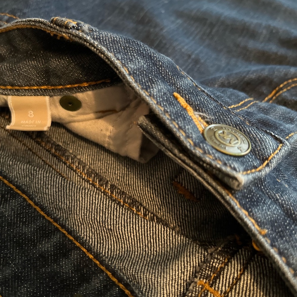 Michael Kors Straight Leg Jeans, Size 8 Dark Blue